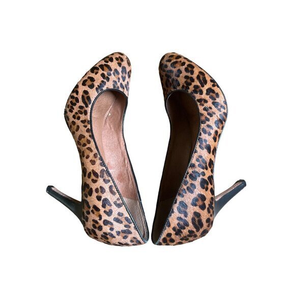 Corso Como Women's‎ High Heel Size 8 Leopard Print Calf Hair Pumps Shoes - Picture 7 of 10